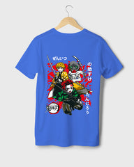 Mens Regular Tshirt Anime Demon Slayer Tanjiro Team