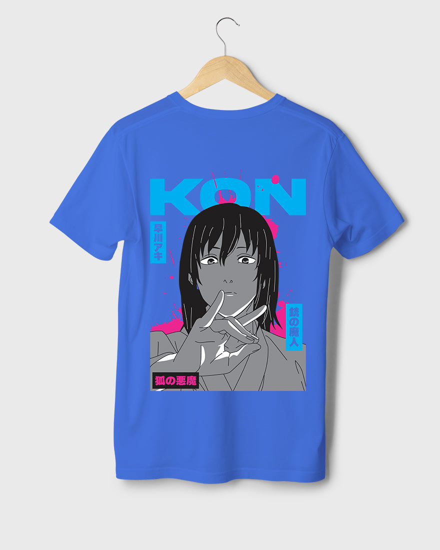 Mens Regular Tshirt Anime Chainsaw Man Kon