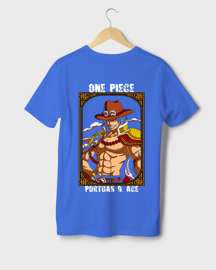 Mens Regular Tshirt Anime One Piece Portgas 1