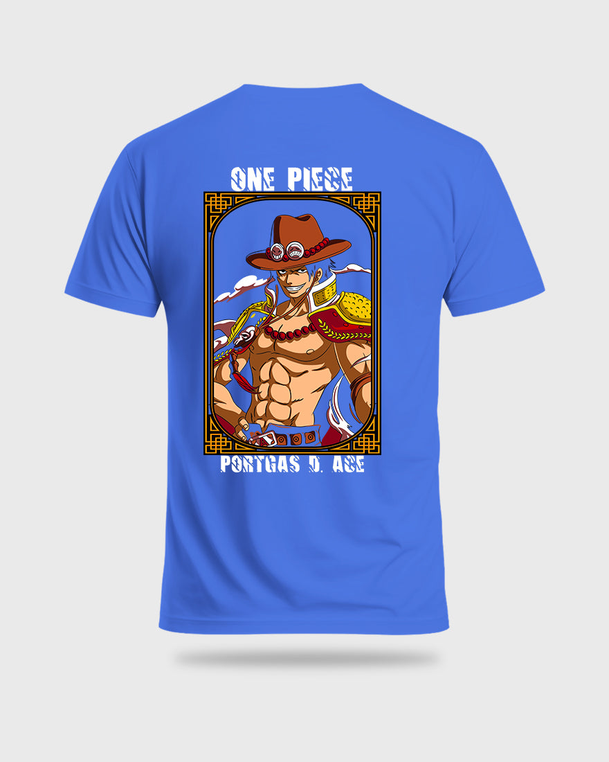 Mens Regular Tshirt Anime One Piece Portgas 1