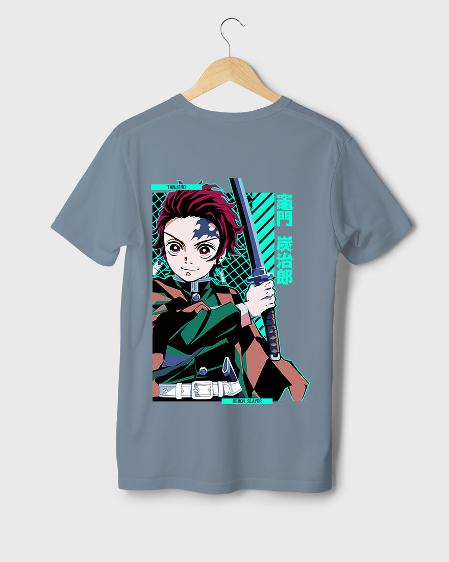 Mens Regular Tshirt Anime Demon Slayer Tanjiro