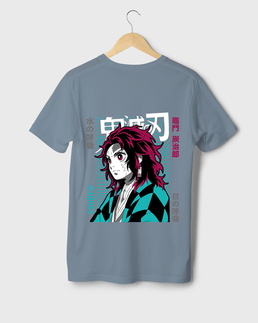 Mens Regular Tshirt Anime Demon Slayer Tanjiro 4