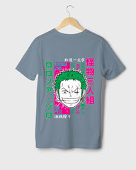 Mens Regular Tshirt Anime One Piece Zoro Color 3