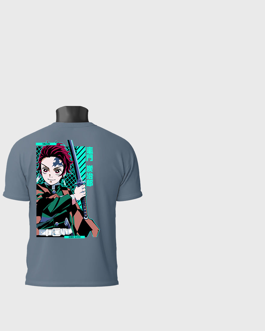 Mens Regular Tshirt Anime Demon Slayer Tanjiro