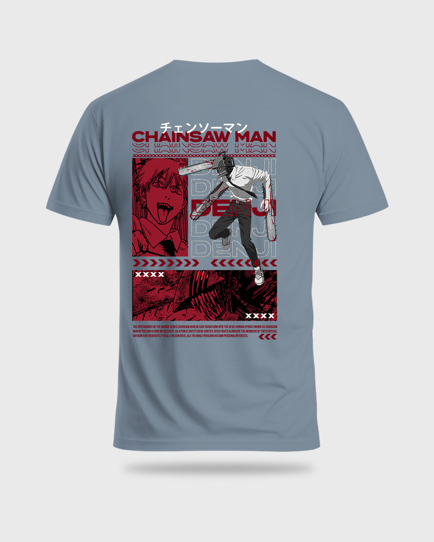 Mens Regular Tshirt Anime Chainsaw Man Denji 4