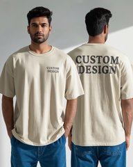 Custom Design Oversized T-Shirt - 100% Cotton