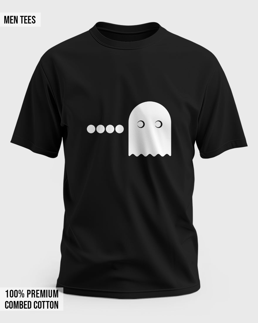 Retro Gamer Couple T-Shirts - Pac-Man and Ghost Matching Set