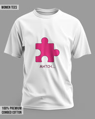 Matching Puzzle Piece Couple T-Shirts - Perfect Match for You and Your Partner