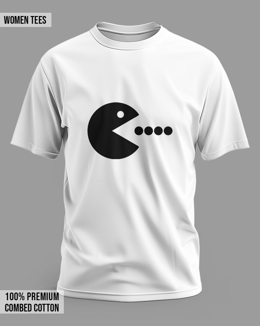 Retro Gamer Couple T-Shirts - Pac-Man and Ghost Matching Set