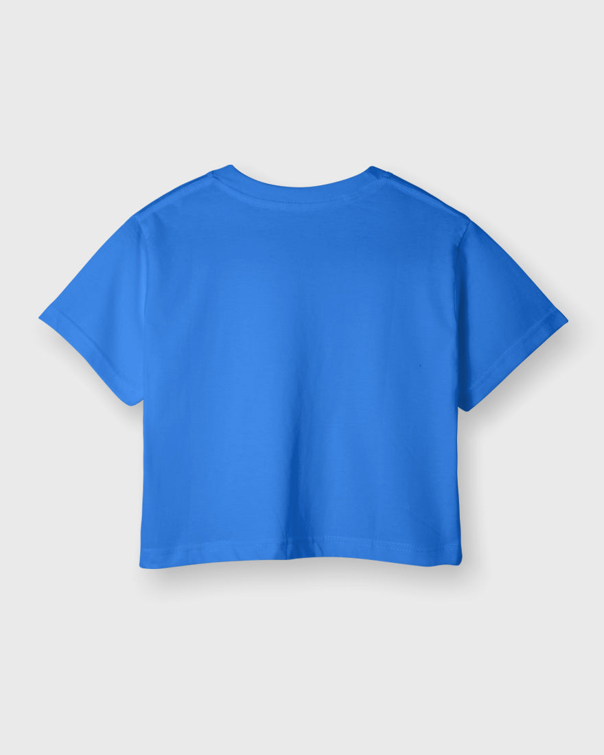 Womens Crop Top Plain TShirt