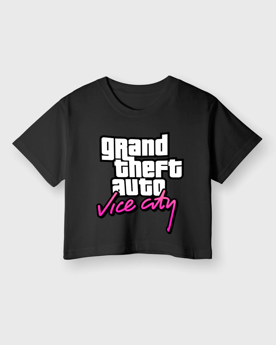 Womens Cropped TShirt Gaming Gta 4