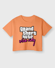 Womens Cropped TShirt Gaming Gta 4