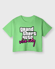 Womens Cropped TShirt Gaming Gta 4