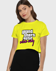 Womens Cropped TShirt Gaming Gta 4