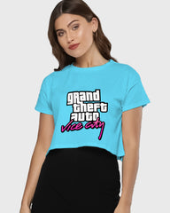 Womens Cropped TShirt Gaming Gta 4