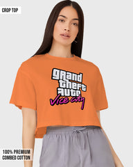 Womens Cropped TShirt Gaming Gta 4