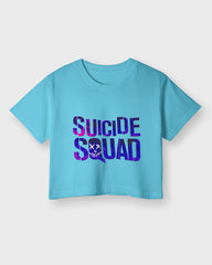 Womens Cropped TShirt Gaming Suicide Squad Special Ops