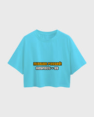 Womens Oversized Cropped TShirt Gaming Gta 2