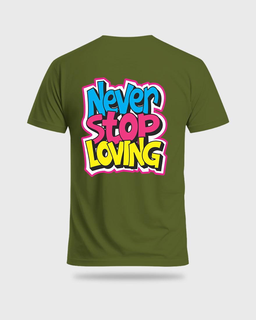 Mens Tshirt Funky Never stop Loving - Metro Apes