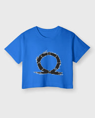 Womens Cropped TShirt Gaming God Of War Logo