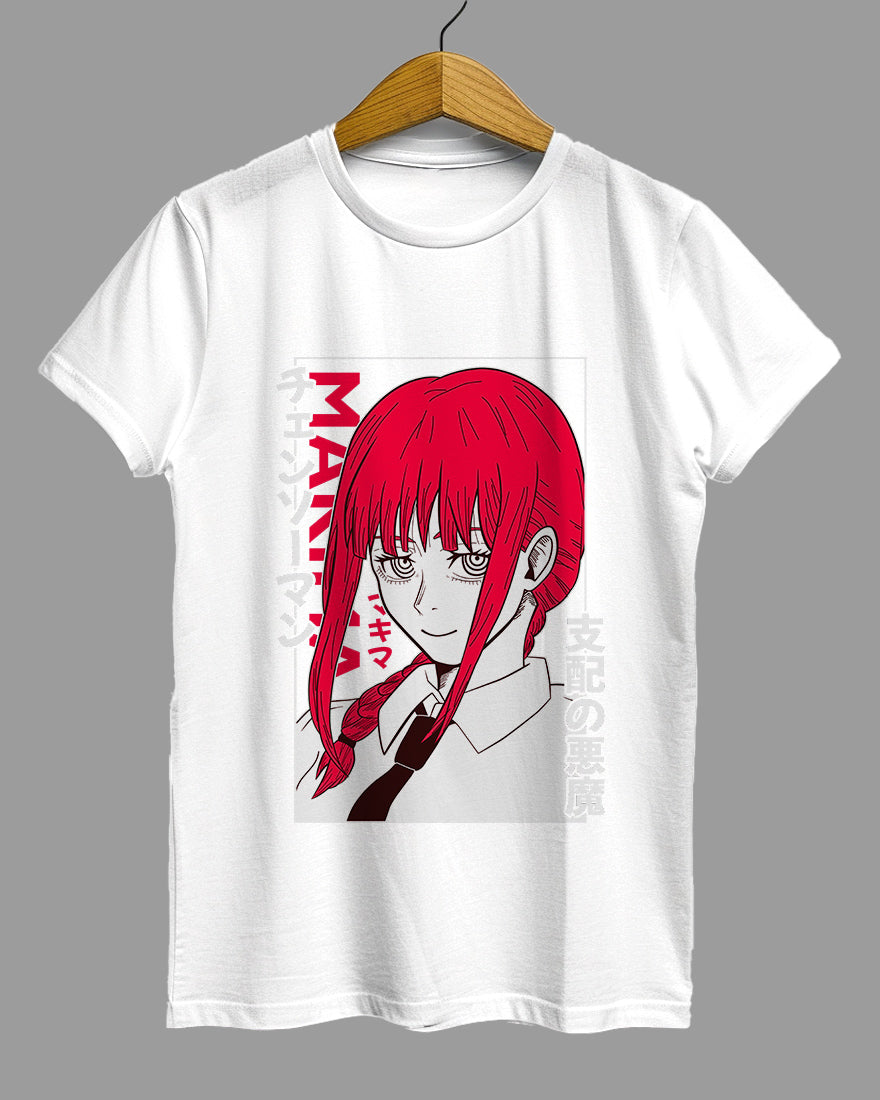 Womens Relaxed Fit TShirt Anime Chainsawman Makima 2