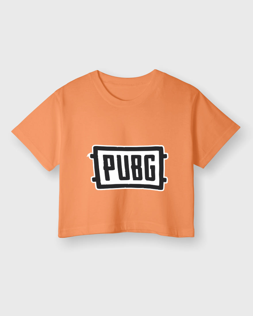 Womens Cropped TShirt Gaming Pubg 1