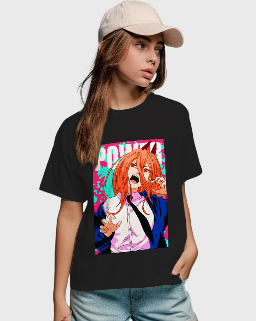 Womens Relaxed Fit TShirt Anime Chainsawman 2