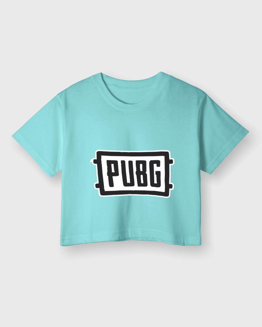 Womens Cropped TShirt Gaming Pubg 1