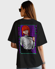 Womens Oversized TShirt Anime Chainsaw Man Makima