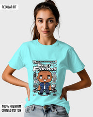 Womens Relaxed Fit TShirt Movies Fast & Furison