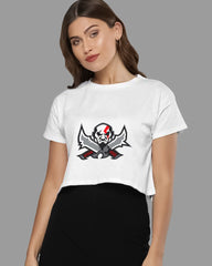 Womens Cropped TShirt Gaming God Of War Kratos