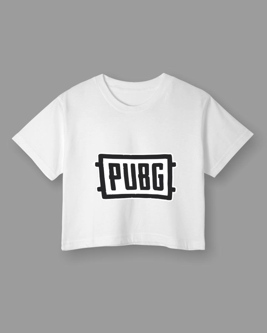 Womens Cropped TShirt Gaming Pubg 1