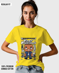 Womens Relaxed Fit TShirt Movies Fast & Furison