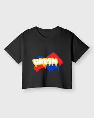 Womens Cropped TShirt Funky Urban