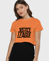 Womens Cropped TShirt Movies Lustice League