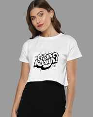 Womens Cropped TShirt Trendings Enna Kadha