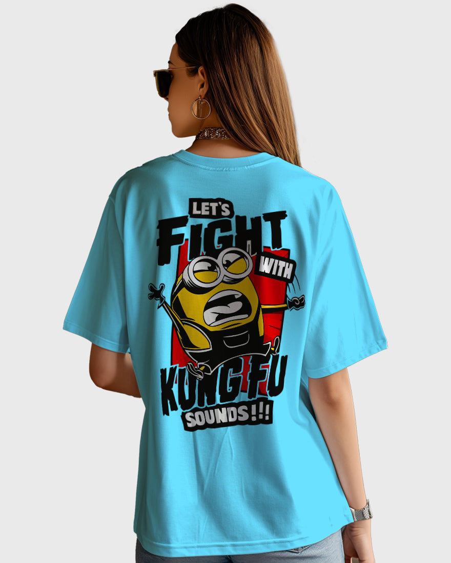 Womens Oversized TShirt Cartoon Minion