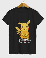 Womens Relaxed Fit TShirt Cartoon Pokeman Pikachu