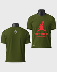 Mens T-Shirt Funky Logo Spoofs Just Do It Tomorrow - Metro Apes