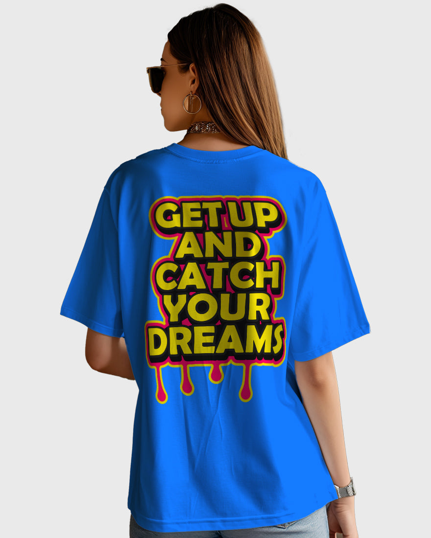 Womens Oversized TShirt Funky Getup And Catch