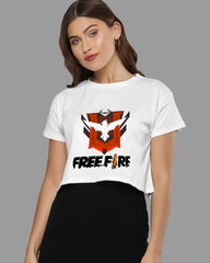 Womens Cropped TShirt Gaming Free Fire 2