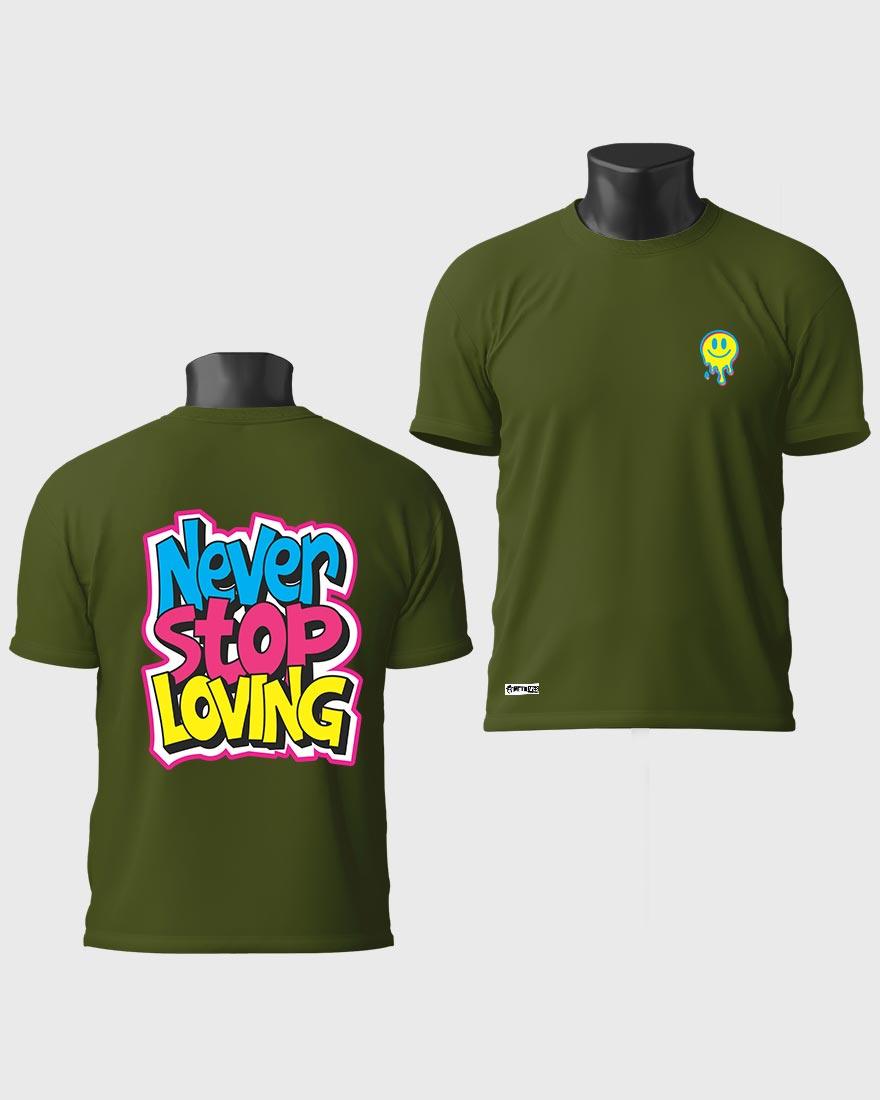 Mens Tshirt Funky Never stop Loving - Metro Apes