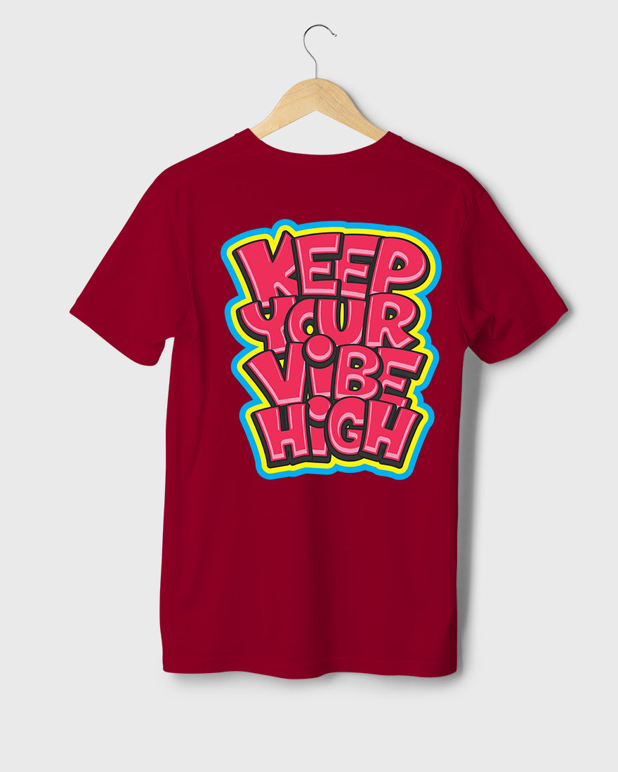 Mens Tshirt Funky Keep your vibe high - Metro Apes