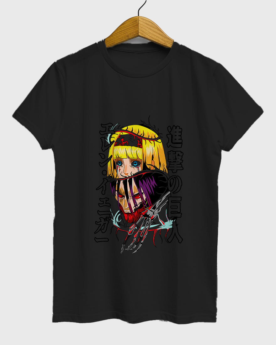 Womens Relaxed Fit TShirt Anime Attack On Titan