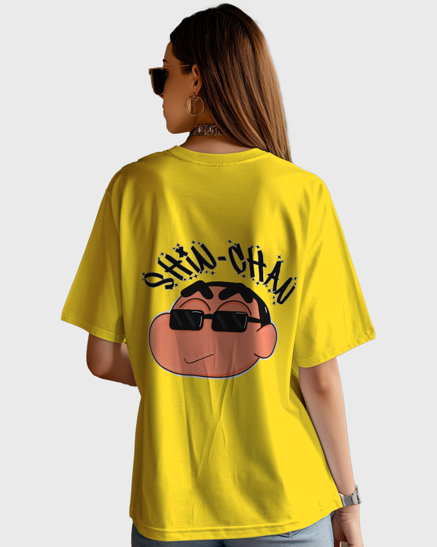 Womens Oversized TShirt Cartoon Sinchan