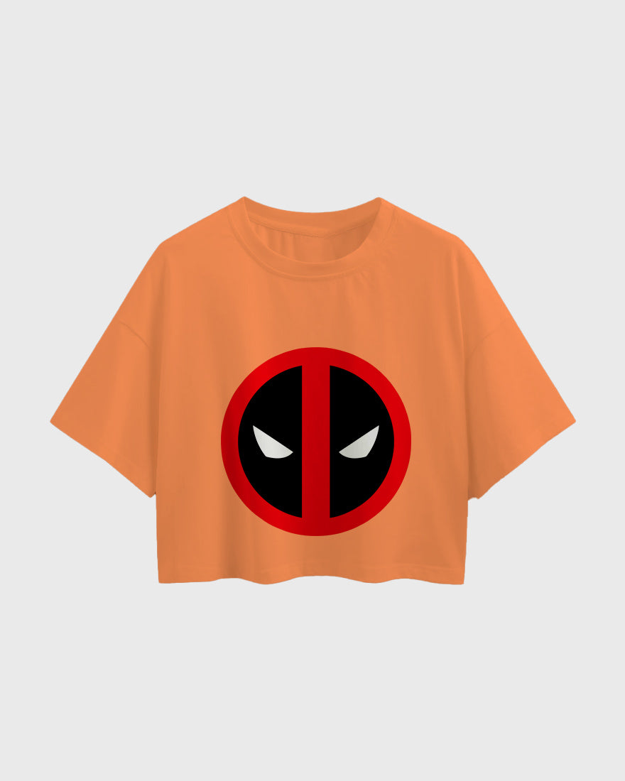 Womens Oversized Cropped TShirt Movies Dead Pool