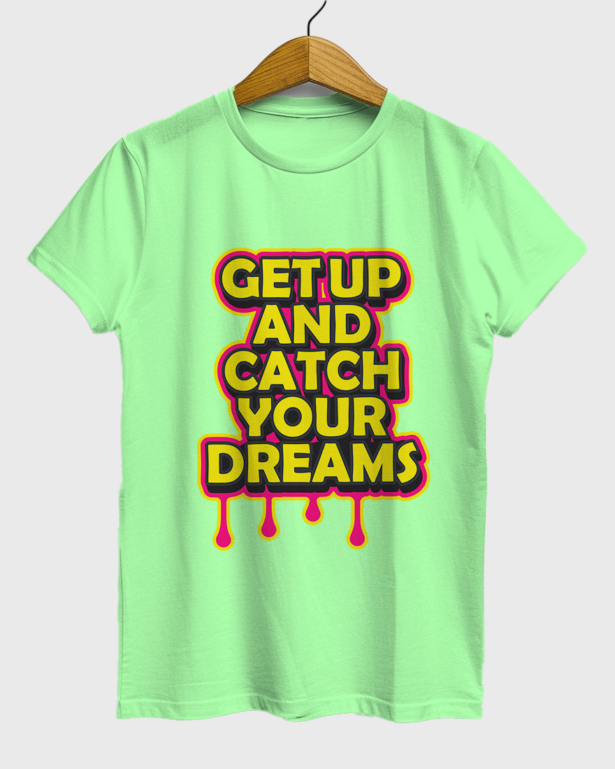 Womens Relaxed Fit TShirt Funky Getup And Catch