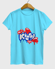 Womens Relaxed Fit TShirt Funky Kiss