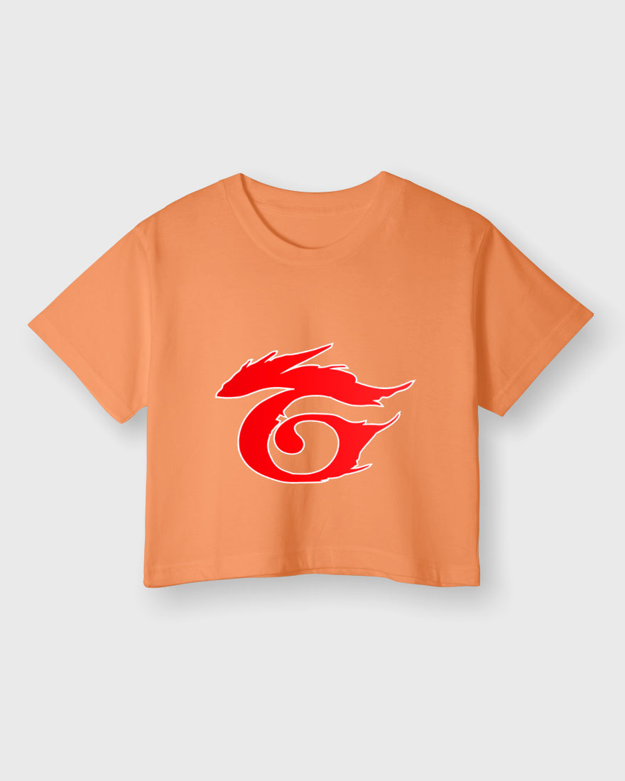 Womens Cropped TShirt Gaming Free Fire 1