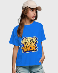 Womens Relaxed Fit TShirt Funky Neverlookback